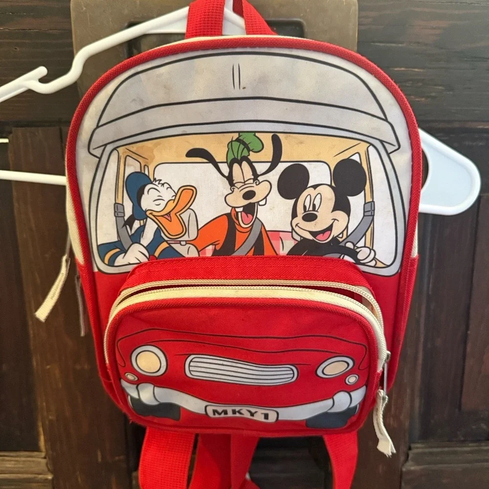 Disney Mickey Mouse Red and White Backpack